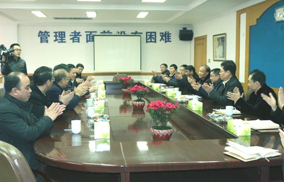 溧阳市委书记蒋锋一行来上上电缆新春走访