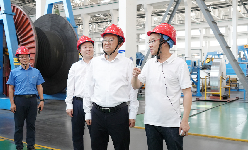 省人社厅朱从明厅长调研上上电缆 鼓励企业发挥示范作用稳岗扩岗促就业